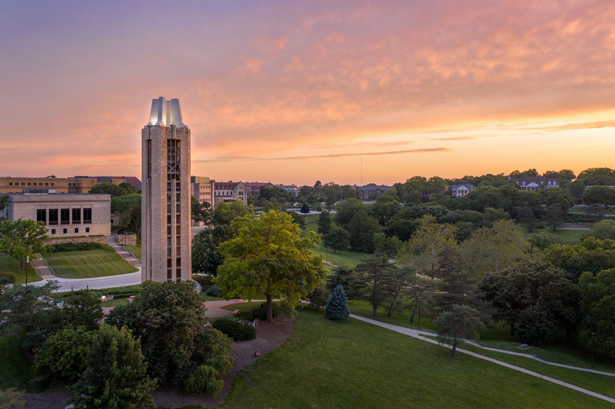 campus aerial view