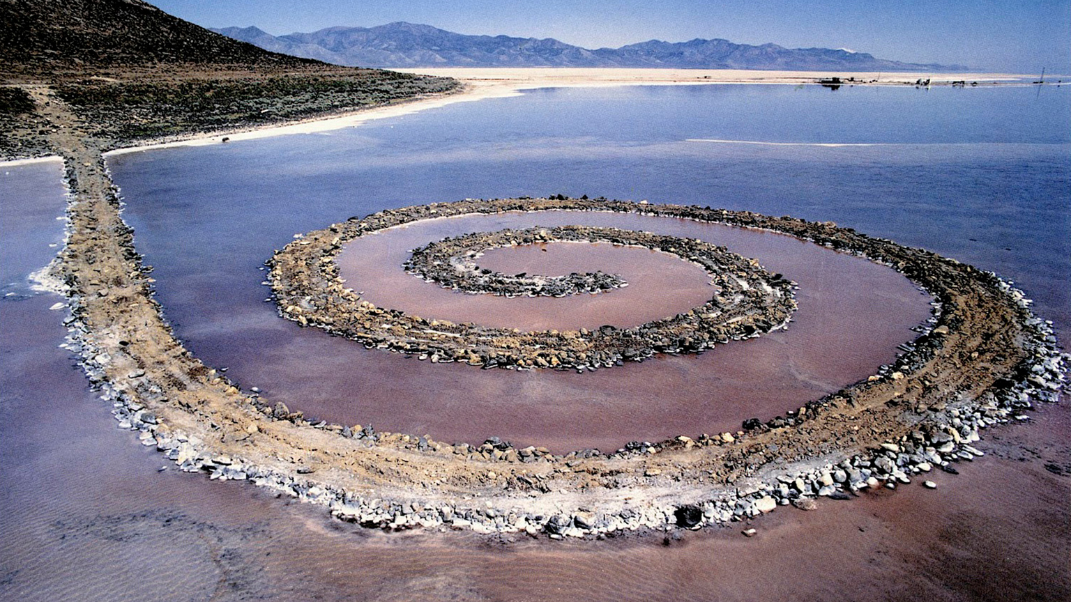 Spiral Jetty by Robert Smithson