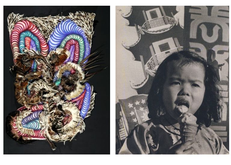 Two photos side by side
